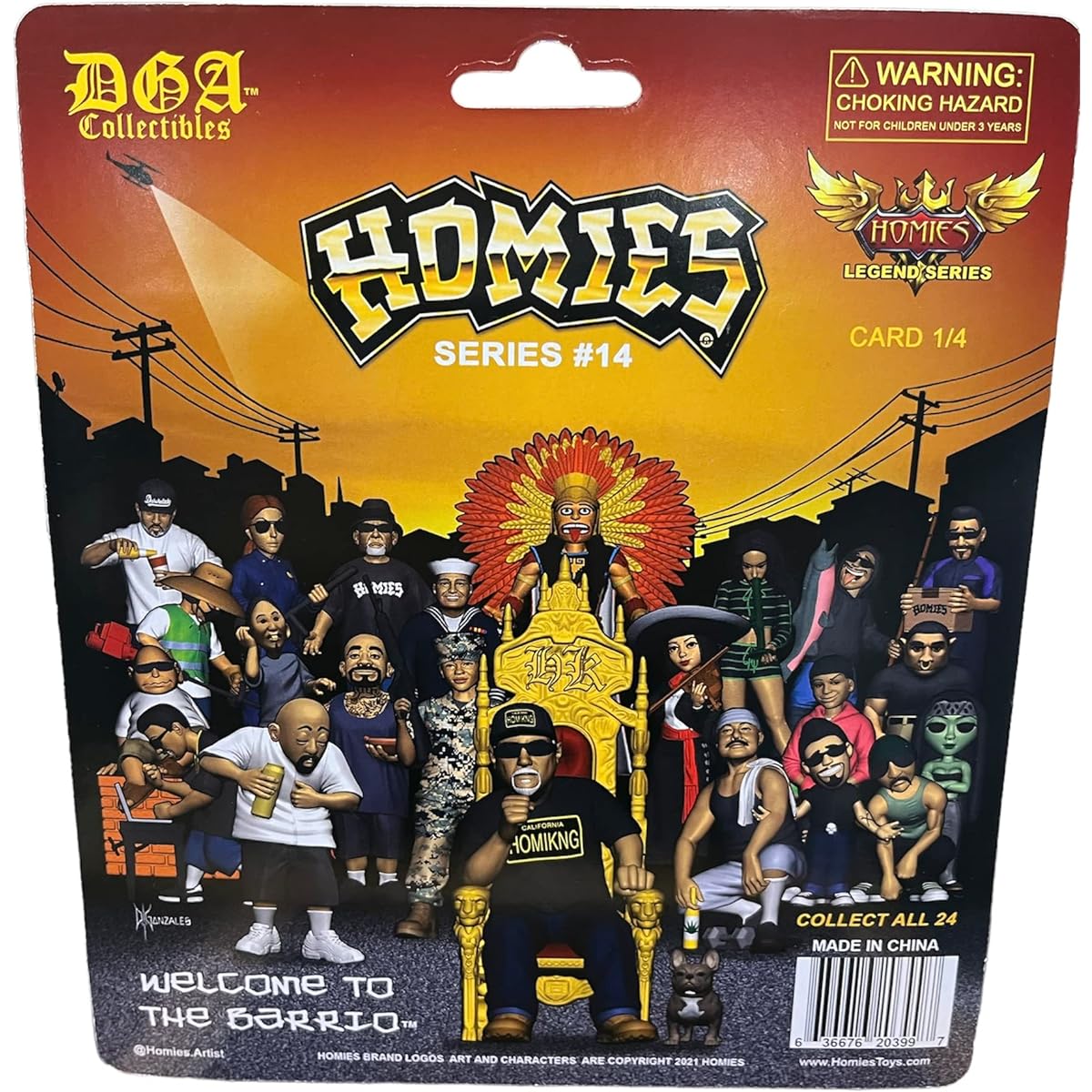 Homies Series #14 Collector Figure Card 4/4