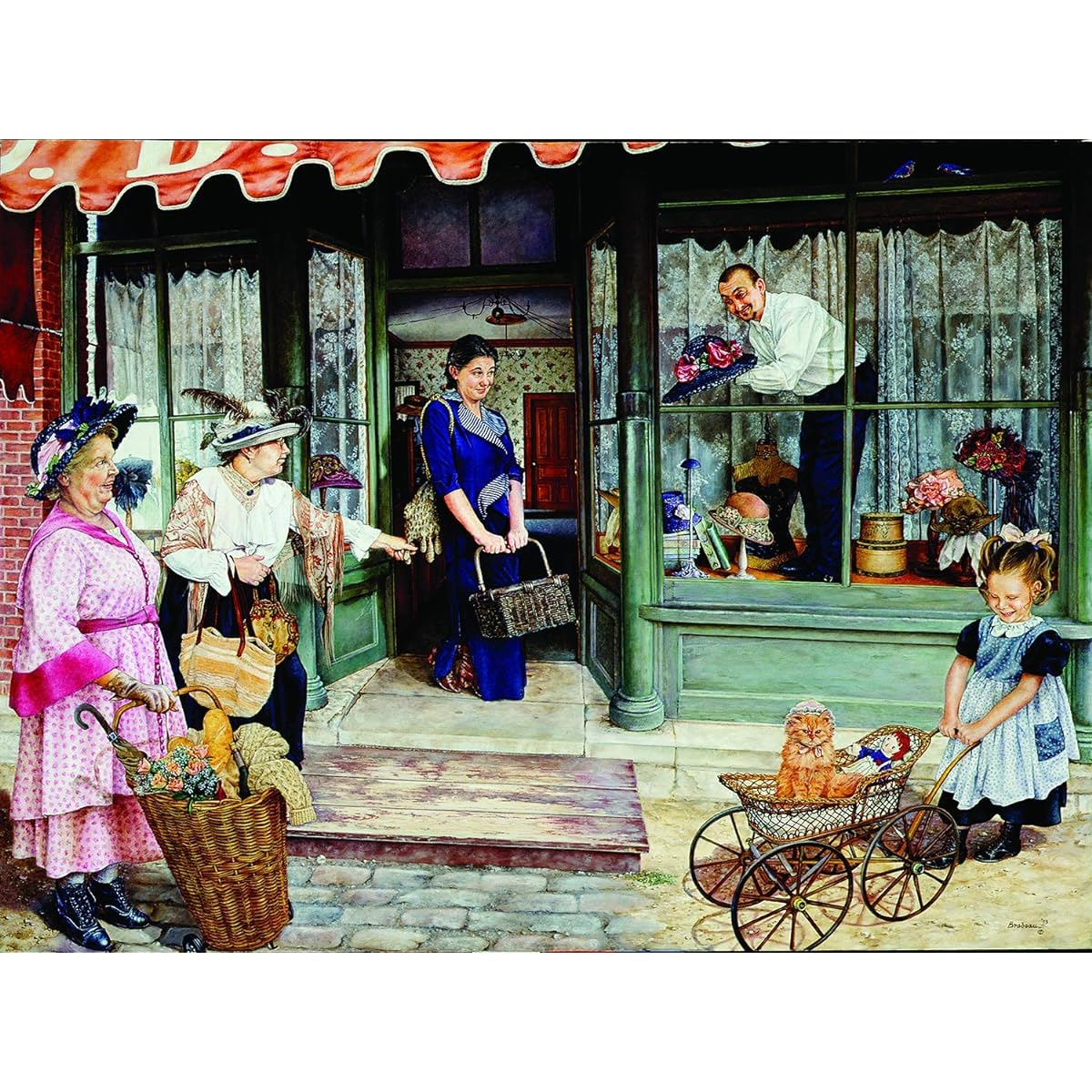 SUNSOUT INC - Snatch Away - 1000 Piece Jigsaw Puzzle Artist: Susan Brabeau - Finished Size 20" x 27" - MPN# 44518