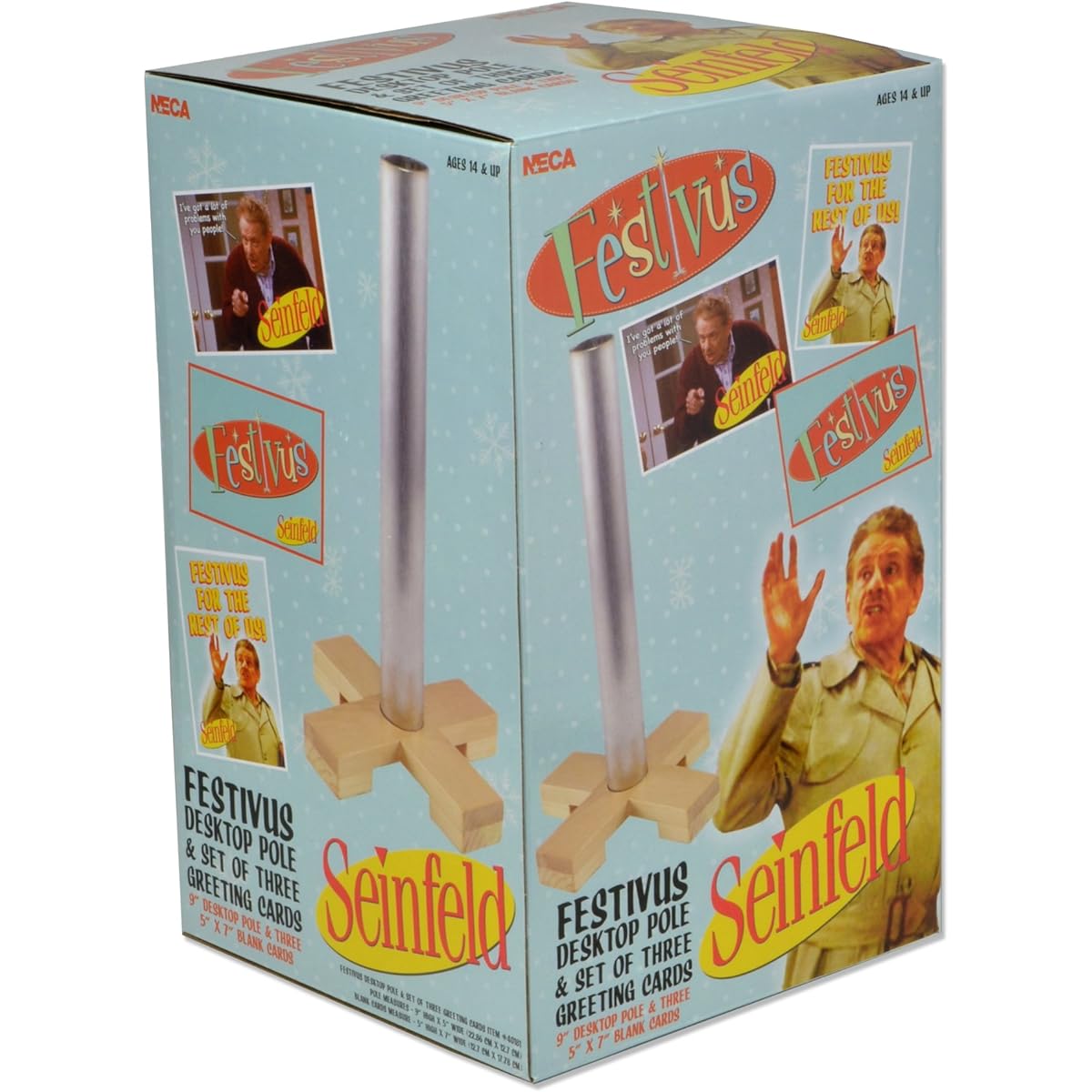 Seinfeld - 9 Festive Pole w/3 Postcard - Gift Set by NECA