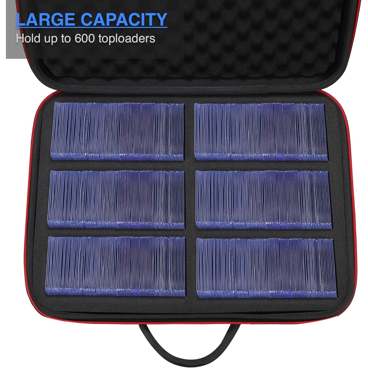 WPGEAR Lock Storage Box 3" x 4" Top Loader Protective Case with Combination Lock Holds 600 35PT Top Loaders Compatible with Trading Cards and Sports Cards Includes Card Holder