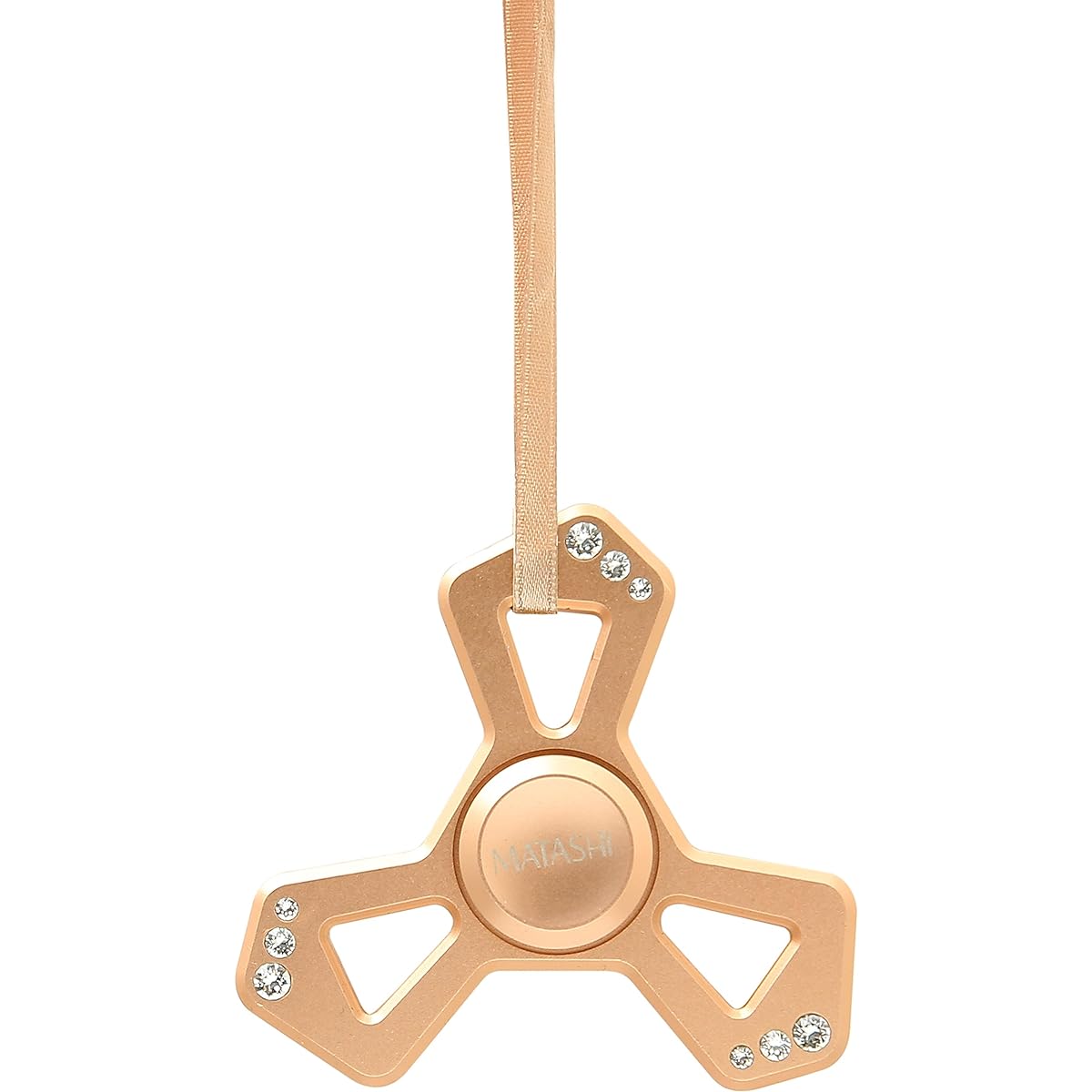 Matashi 2019 Hanging Christmas Tree Ornament Crystal Christmas Decoration Holiday Wedding Party Decoration with Tree Ornament Ribbon Shiny Metal Finish