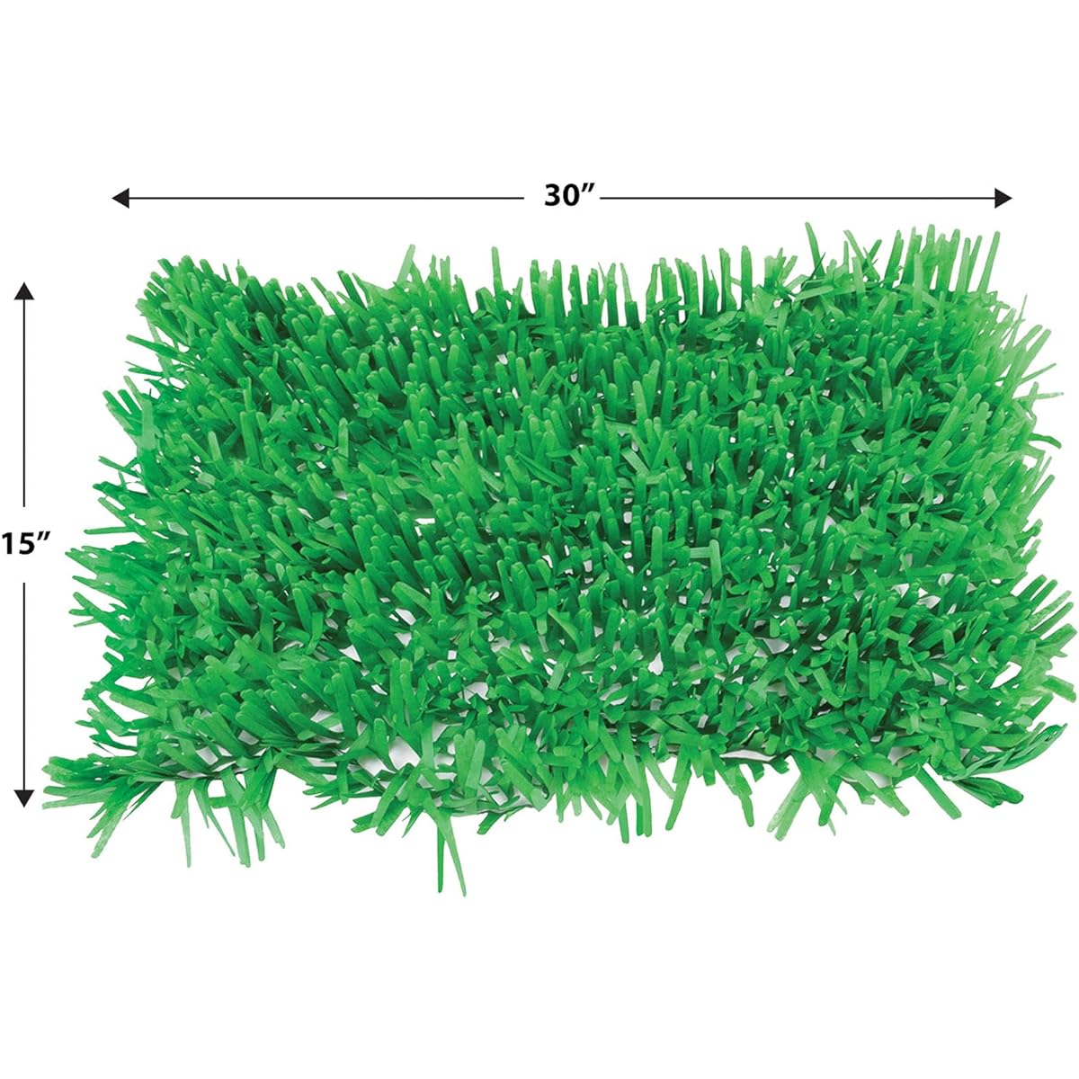 Beistle 36 Pack Tissue Grass Mats 15" x 30"