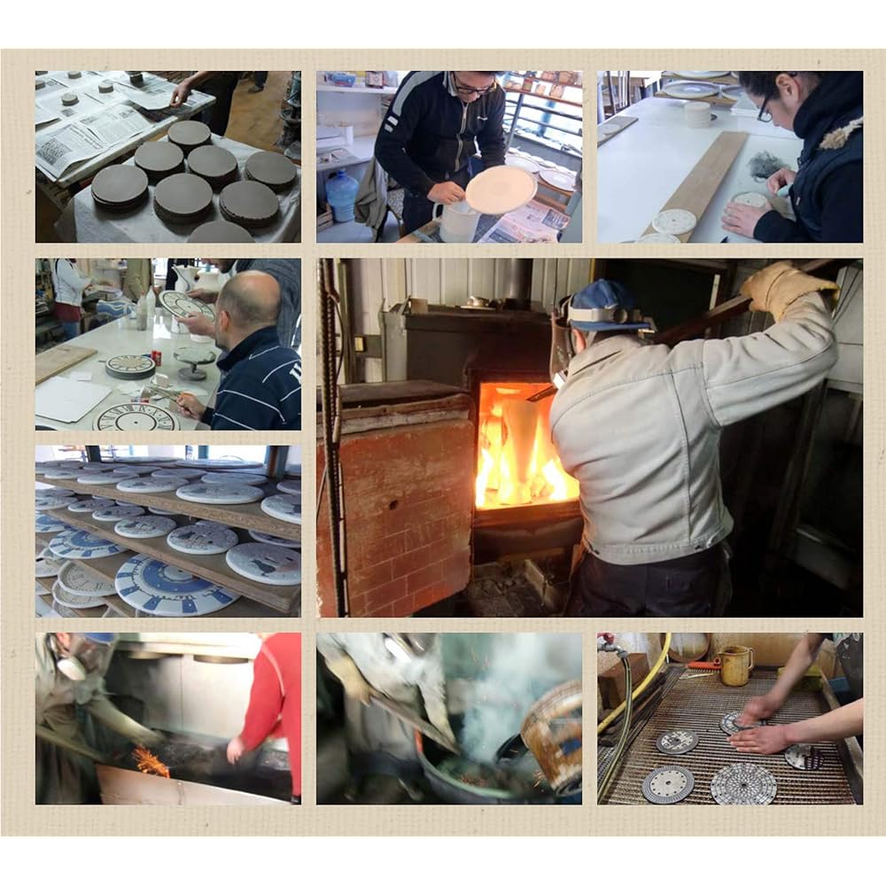 RHYTHM Wall Clock Snufkin φ13x3.5cm Moomin/Zaccarella Italian Pottery Frame Route Limited Model ZC969MT05