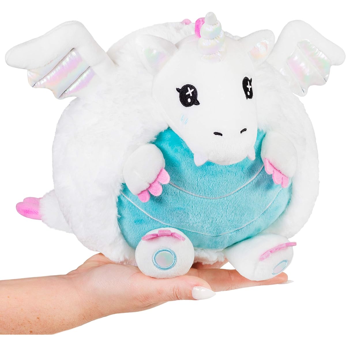 Squeezable / Mini Crystal Dragon 7 inch Plush