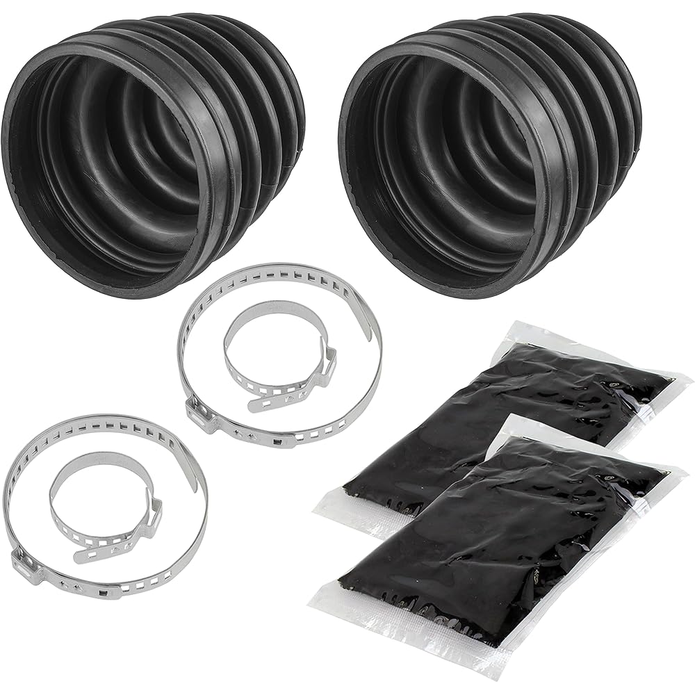 Caltric Rear Axle Inner & Outer CV Boot Kit Compatible with Polaris Sportsman 700 2002-2005