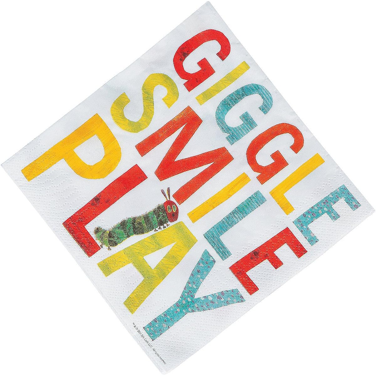 Fun Express - Very Hungry Caterpillar Lunch Napkins Birthday - Party Supplies - Printed Tableware - Printed Napkins - Birthday - 16 Pieces