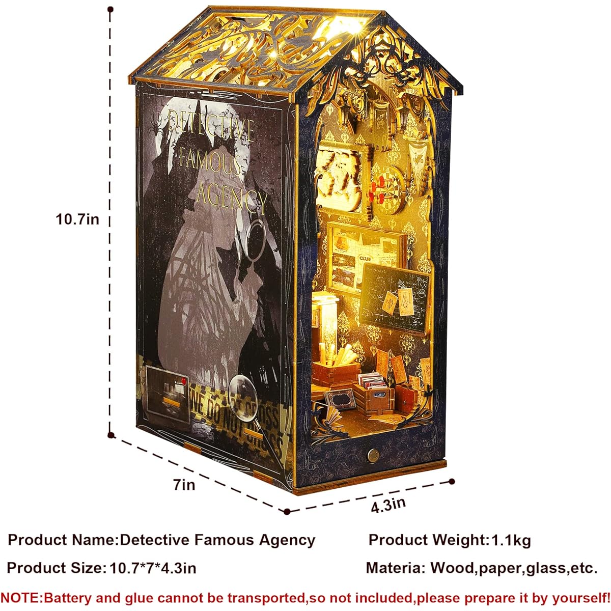 DIY Miniature Dollhouse Kit & Furniture Wooden Mini Room Kit (SL007)