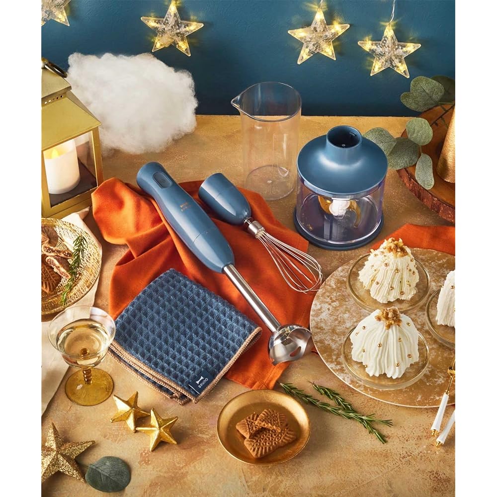 BRUNO Multi-Stick Blender Housewarming Gift Sleeve Pink Baby Food Gift Present Celebration Popular Kitchen Appliance Mixer Food Mixer Food Processor Can Crush Ice Whisk Whisk Easy to Wash Stylish Cute Chop Ice Compatible Beginner Crush Attachment 5 Roles