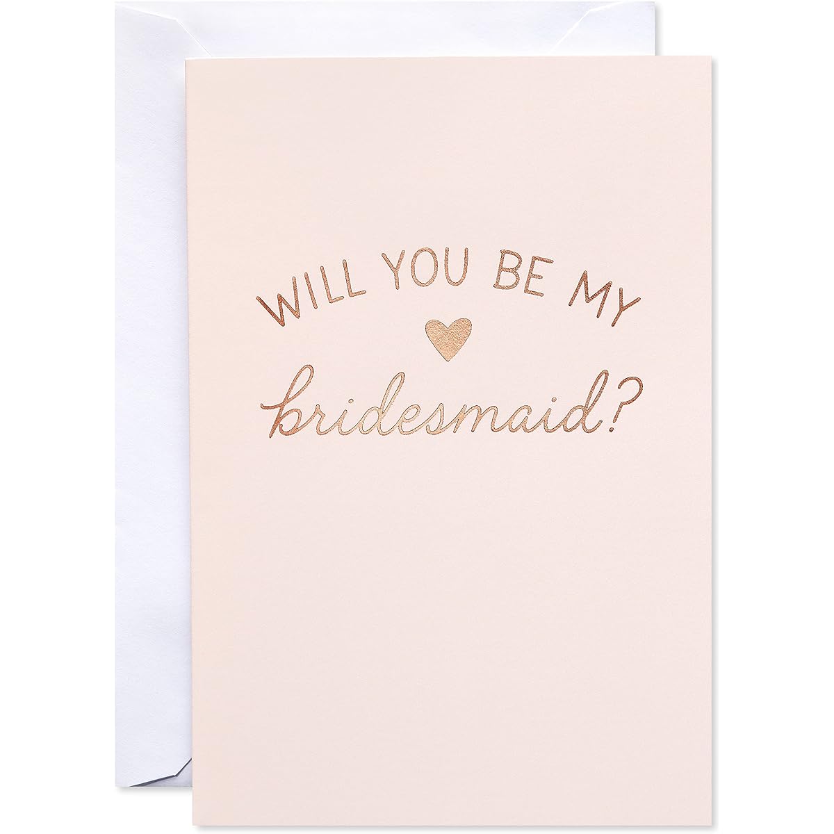 American Greetings Blank Will You Be My Bridesmaid Card (Red Heart)