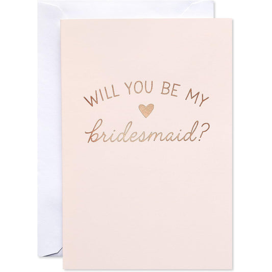 American Greetings Blank Will You Be My Bridesmaid Card (Red Heart)