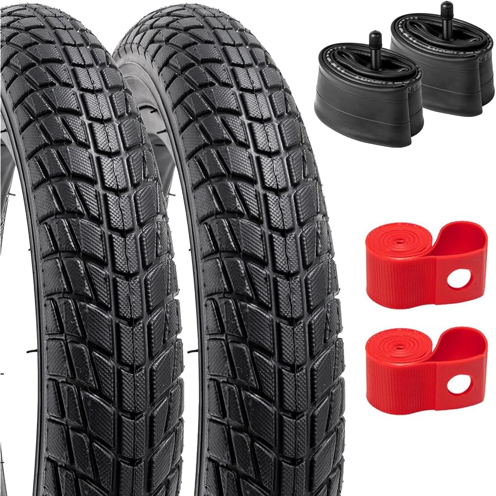 Set of 2, 12 1/2x2 1/4 Tire, 12 1/2x2 1/4 57-203 Bicycle Tire + 12 1/2x1.75x2 1/4 Tube American Style Valve 32mm + Rim Tape + Tire Lever, Tire 12 1/2x2 1 /4,Wheelchair tire 12 1/2x2 1/4,bmx tire 12 1/2x2 1/4,YW004