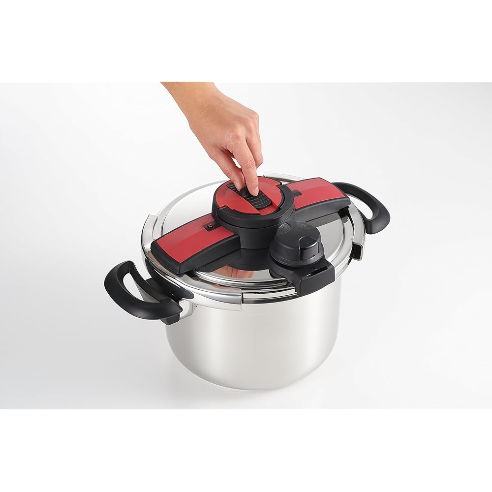 Aoyagi Corporation NEW Bordeaux Stainless Steel Two Hand Pressure Cooker 6L 23002 Silver