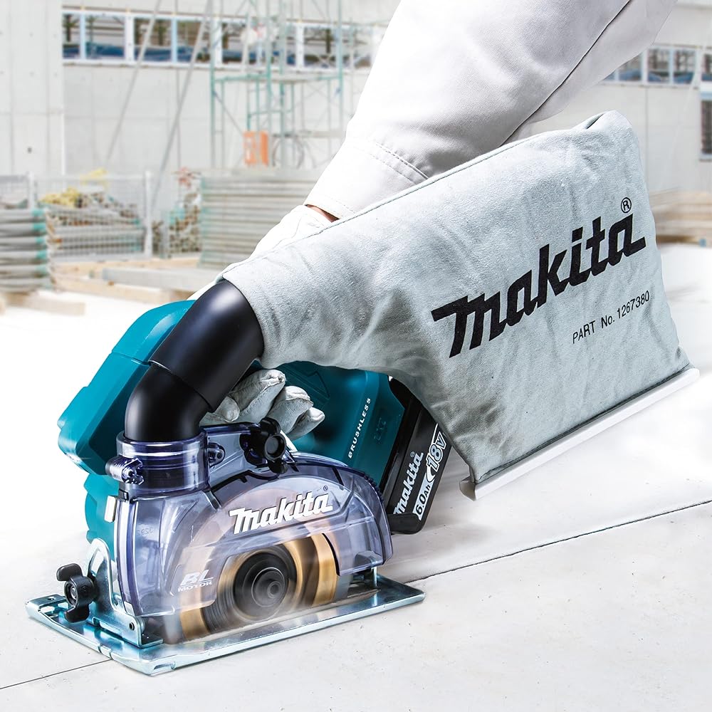 Makita 125mm rechargeable dust cutter 18V battery/charger/case sold separately CC500DZ