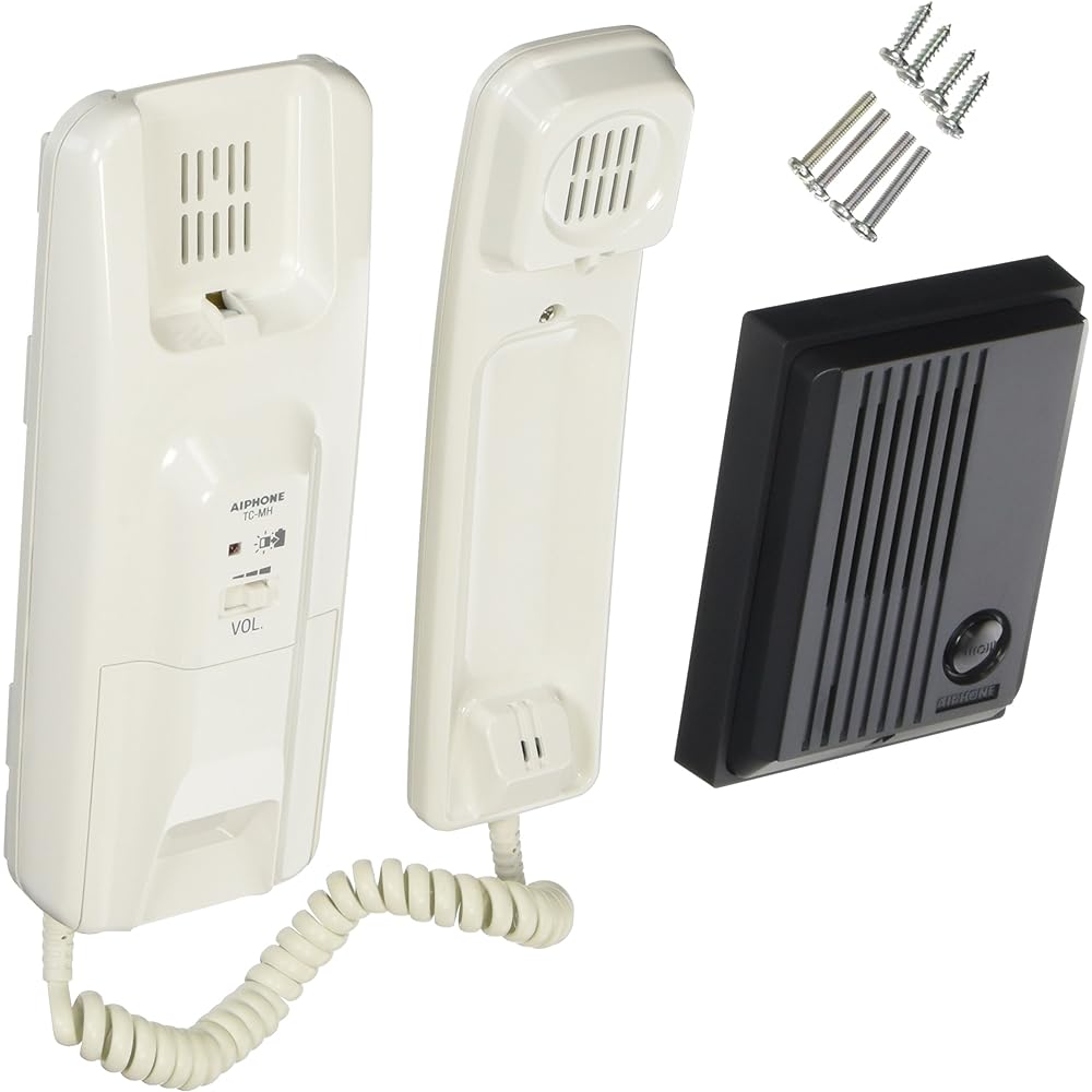 iPhone Door Phone Intercom Mama Talk Parent Unit and Child Unit Set AC Power Plug Type Adjustable Volume MA-55