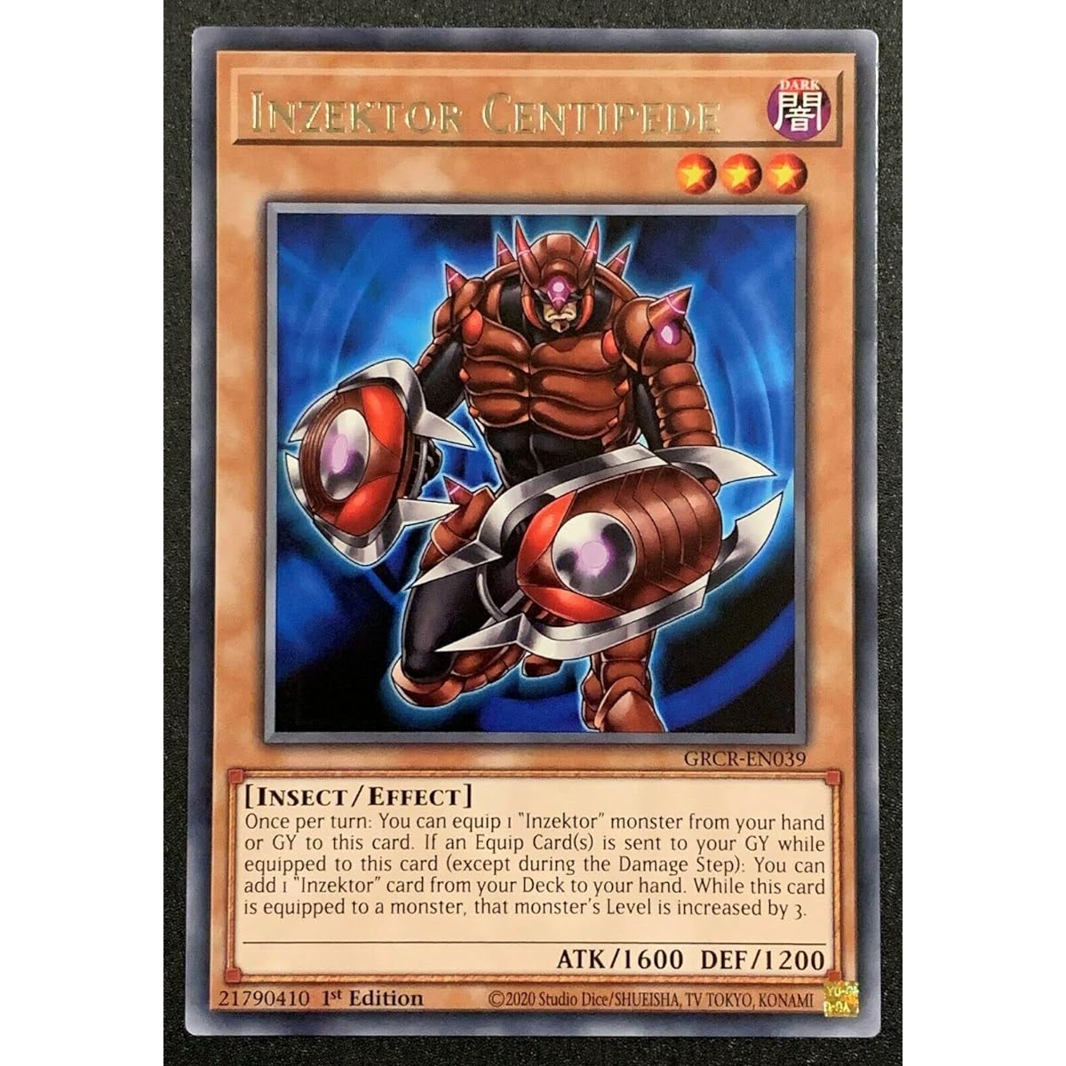 Inzektor Centipede - GRCR-EN039 - Rare - 1st Edition.