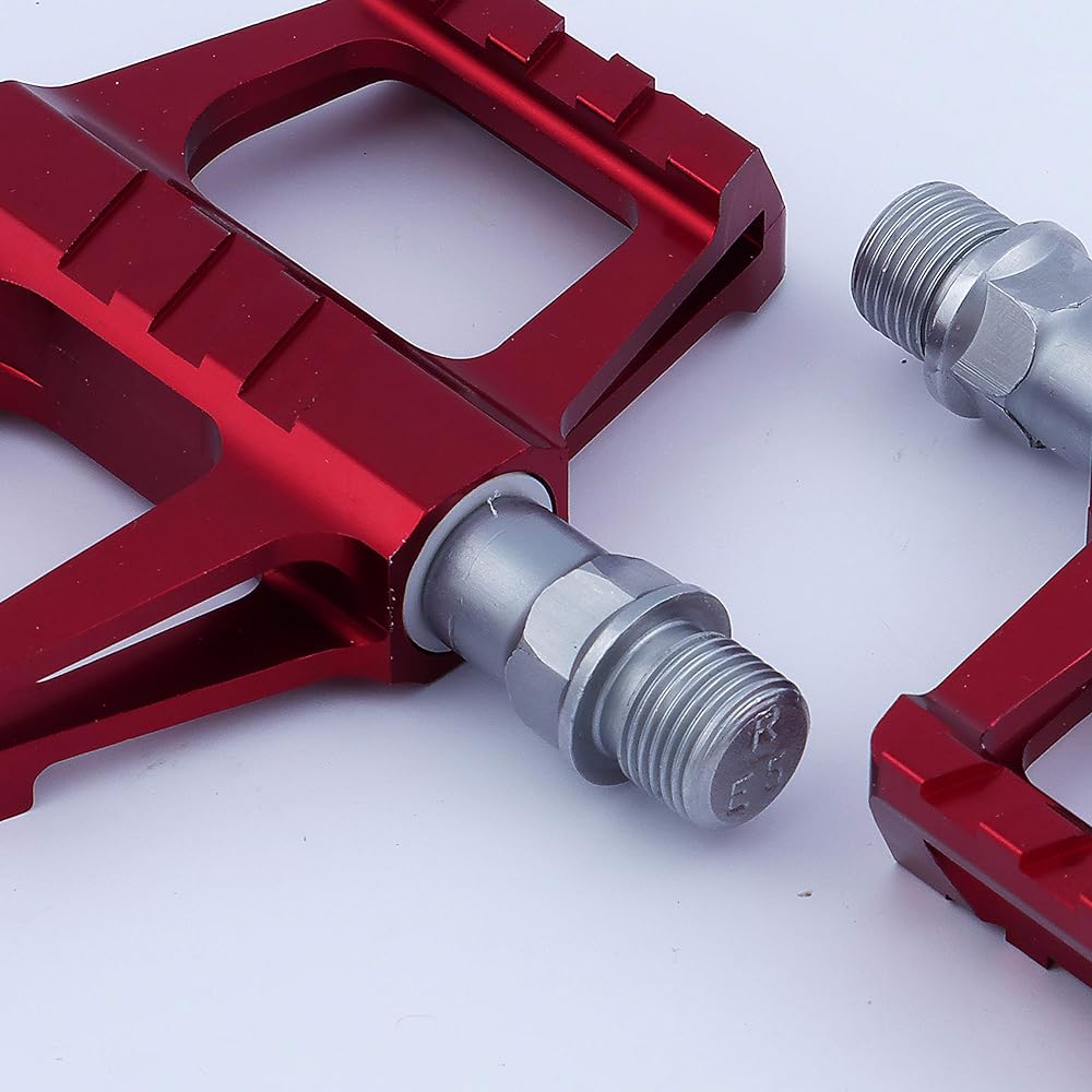 NOGUCHI Aluminum Pedal [NPR-1] For Road/Cross Anodized Finish Red NPR-1