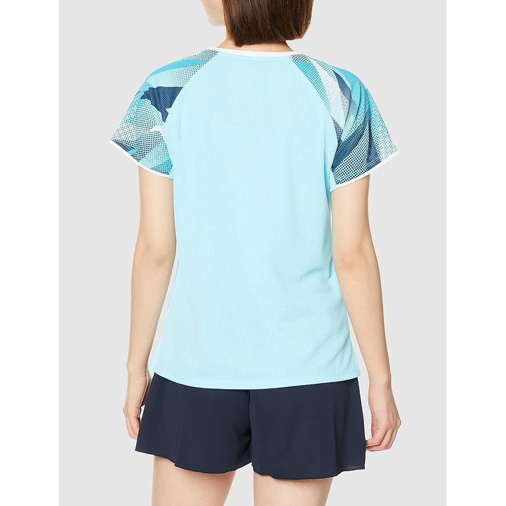 Mizuno 72MAA201 Women's Badminton Wear Dry Aeroflow Game Shirt Short Sleeve Highly Ventilated Easy to Move