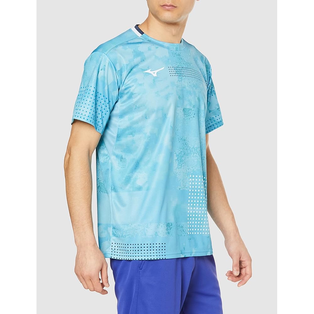 [Mizuno] Badminton Wear Game Shirt Short Sleeve Sweat Absorbent Quick Drying 72MAA005
