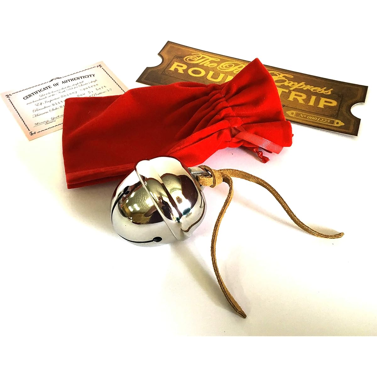 Polar Express Sleigh Bell Round Trip Ticket with Certificate of Authenticity