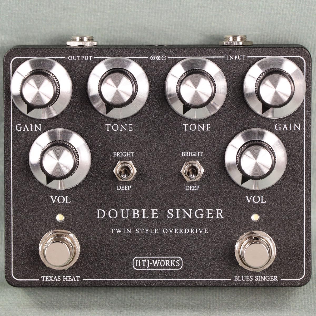 HTJ-WORKS/DOUBLE SINGER -TWIN STYLE OVERDRIVE- Black color Overdrive Made in Japan Handmade