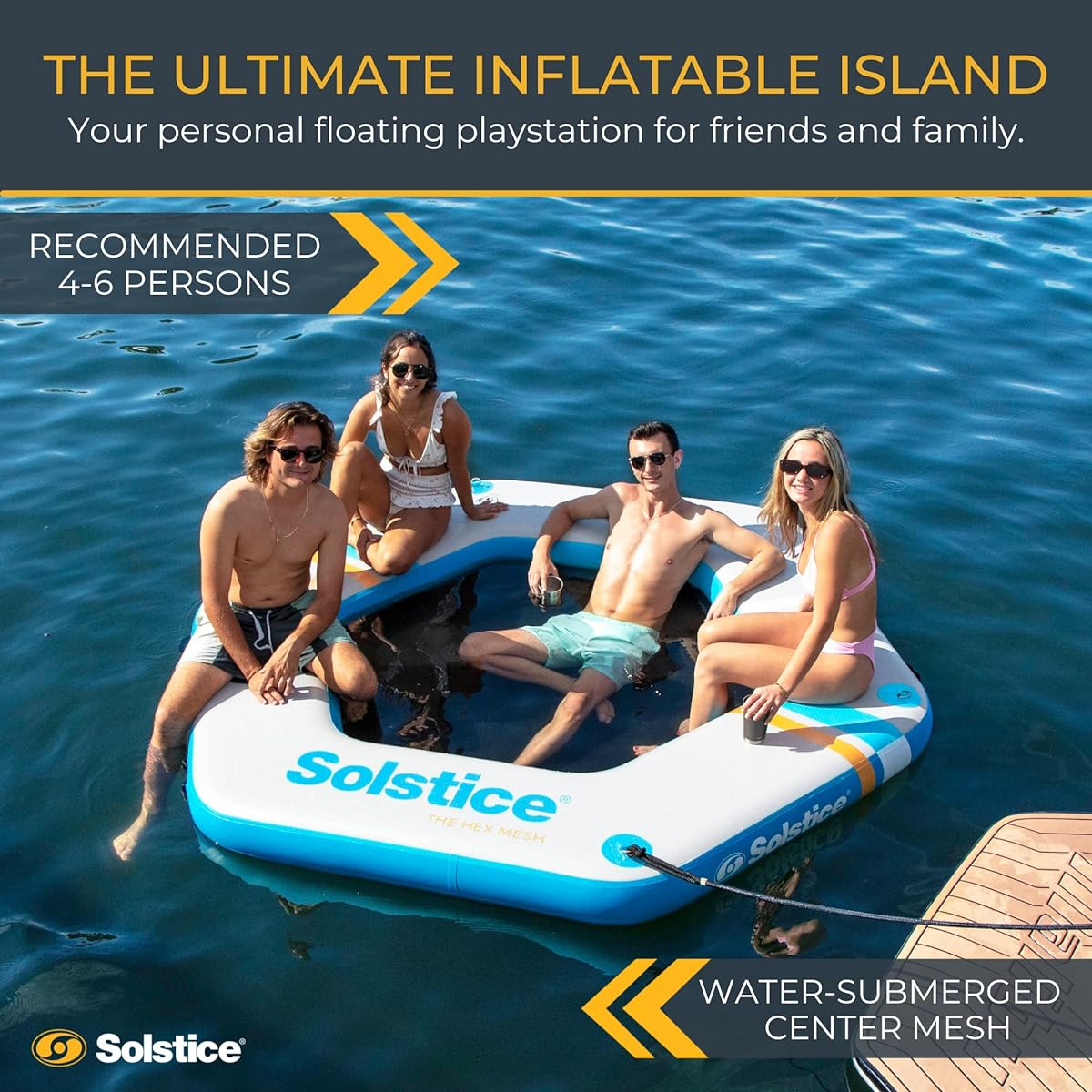 Swimline Solstice Inflatable Floating Dock
