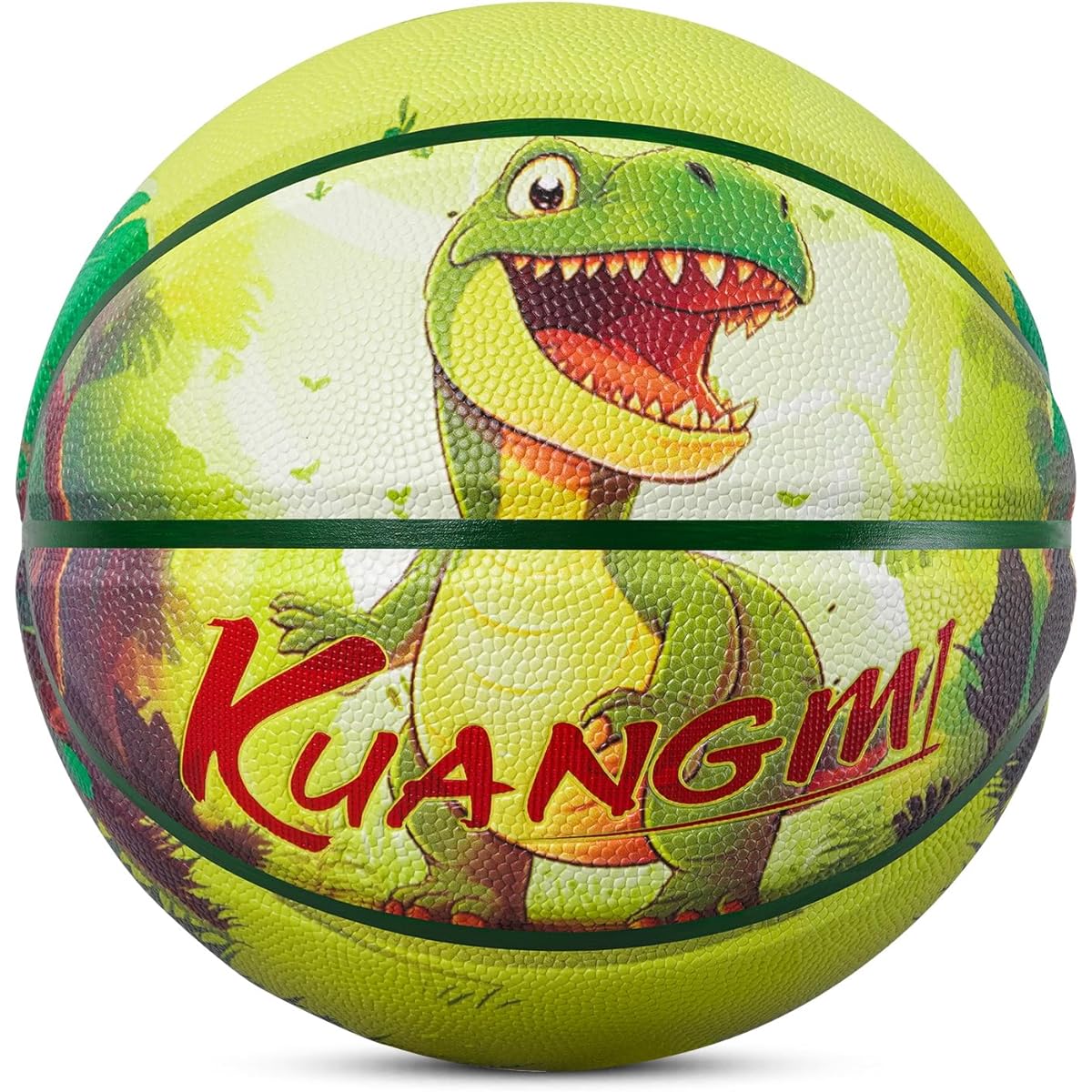 Kuangmi Cute Funny Animal Basketball, Kids Size 4 (20.6cm), Youth Size 5 (22cm) for Boys Girls Junior Teenagers, Indoor & Outdoor, Play/Game/Training Ball