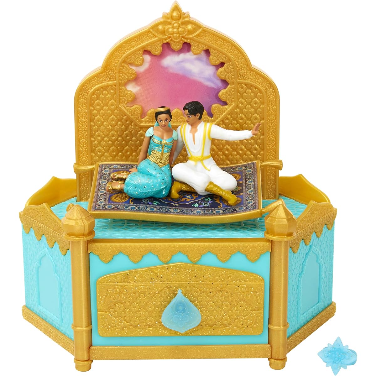Aladdin & Jasmine Magic Carpet Jewelry Box with Sound & Motion by Jakks Pacific Disney Princess Aladdin Jasmine Magic Carpet