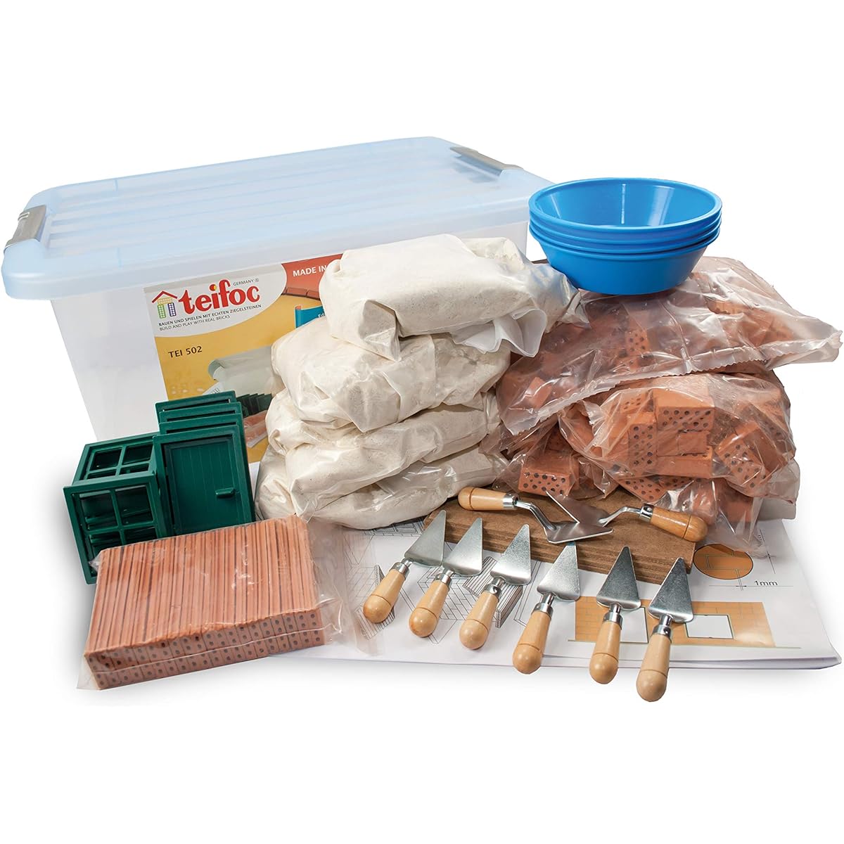 Teifoc School Bricks 320 Piece Building Set and Educational Toys - Introduction to Engineering and STEM Learning (502)