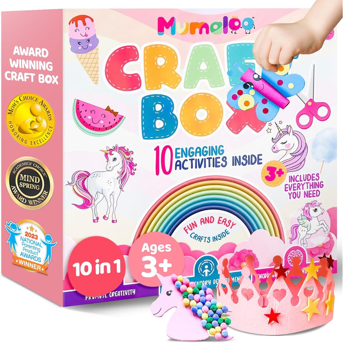 Mumaloo Arts Crafts for Girls, Christmas Gifts for Kids, Kids Craft Kit, Unicorn Toys, Mermaid Toys, Unicorn Gifts for Girls Age 6-8, Arts & Crafts for Kids 4-6, Kids Crafts Ages 4-8, Craft Toys