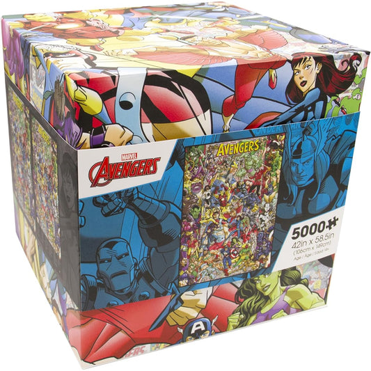 AQUARIUS Avengers 60th Anniversary 5000 Piece Puzzle (5000 Piece Jigsaw Puzzle) - Glare Free - Precision Fit - Officially Licensed Marvel Merchandise & Collectibles - 58.8 x 42 inches