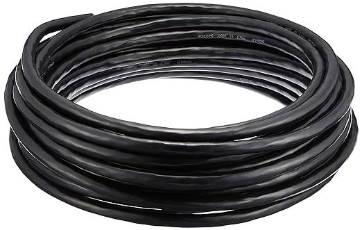 JMACS Colored Identification PE Insulated PVC Sheathed Cable FCPEV-NC 20PX0.9mm Black 20m