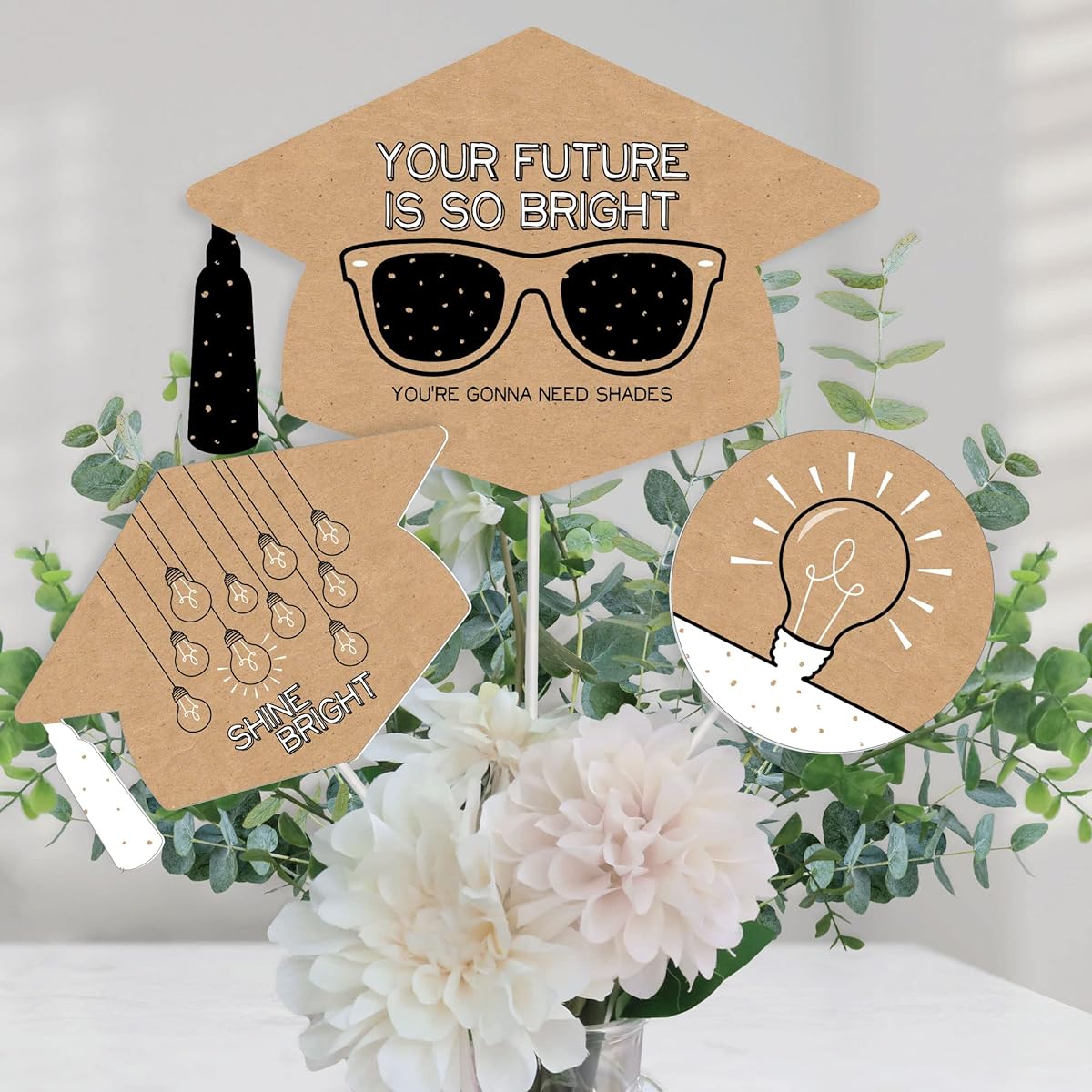 Bright Future - 2019 Graduation Party Centrepiece Sticks - Table Toppers - Set of 15