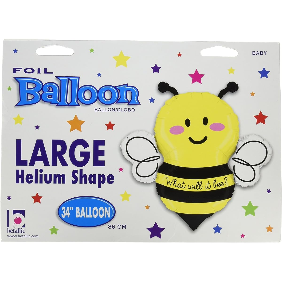 Betallic What Will It Bee Shape Balloon, 90cm , Multicolor