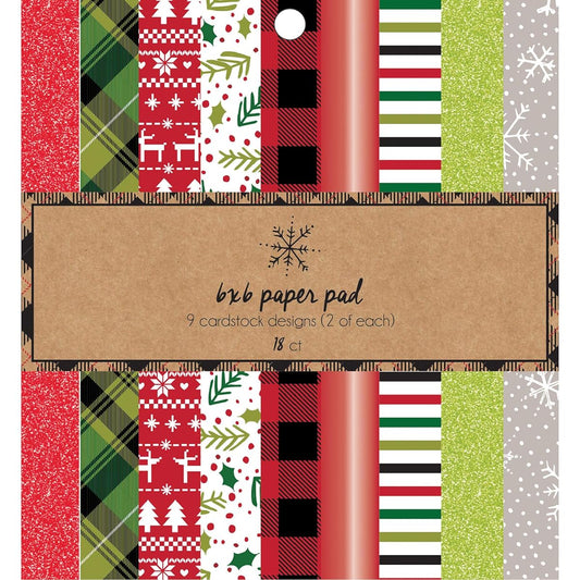 American Crafts 376676 Holiday Paper Pad, Multicolor