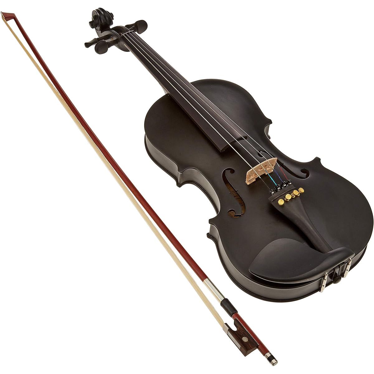 Hallstatt Violin Satin Black V-12/BK 4/4 size violin (regular size)