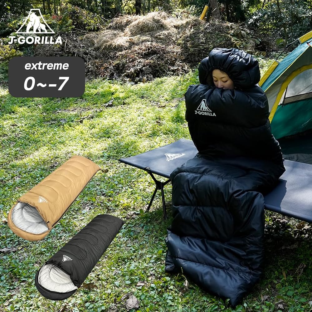 [Sloth Forest] Sleeping Bag, Sleeping Bag, Compact, All Seasons, For Winter, Limit Usage Temperature -7℃, Model Adopted by the Fire and Disaster Management Agency [Planned by a Japanese Company]