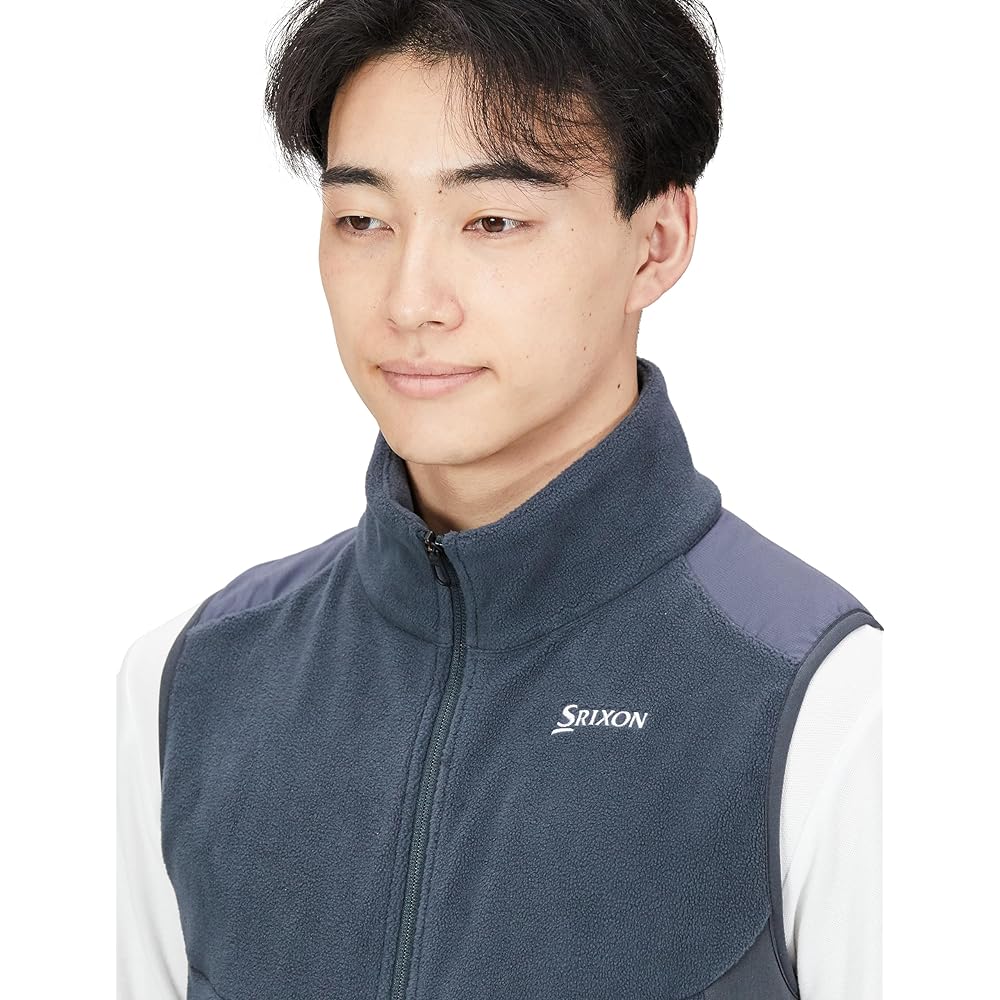 [SRIXON] Full Zip Vest Fleece Stretch Thermal Golf RGMWJL82 Men's