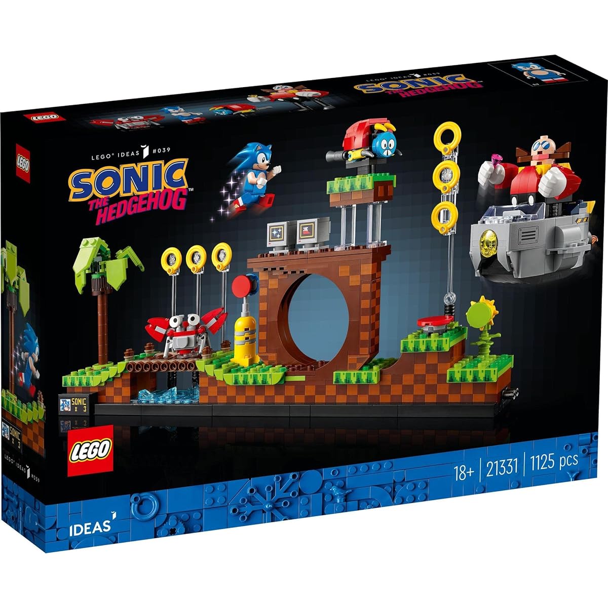 LEGO Ideas Sonic the Hedgehog(TM) - Green Hill Zone 21331 Toys Blocks Gifts Video Games Boys Girls Adults