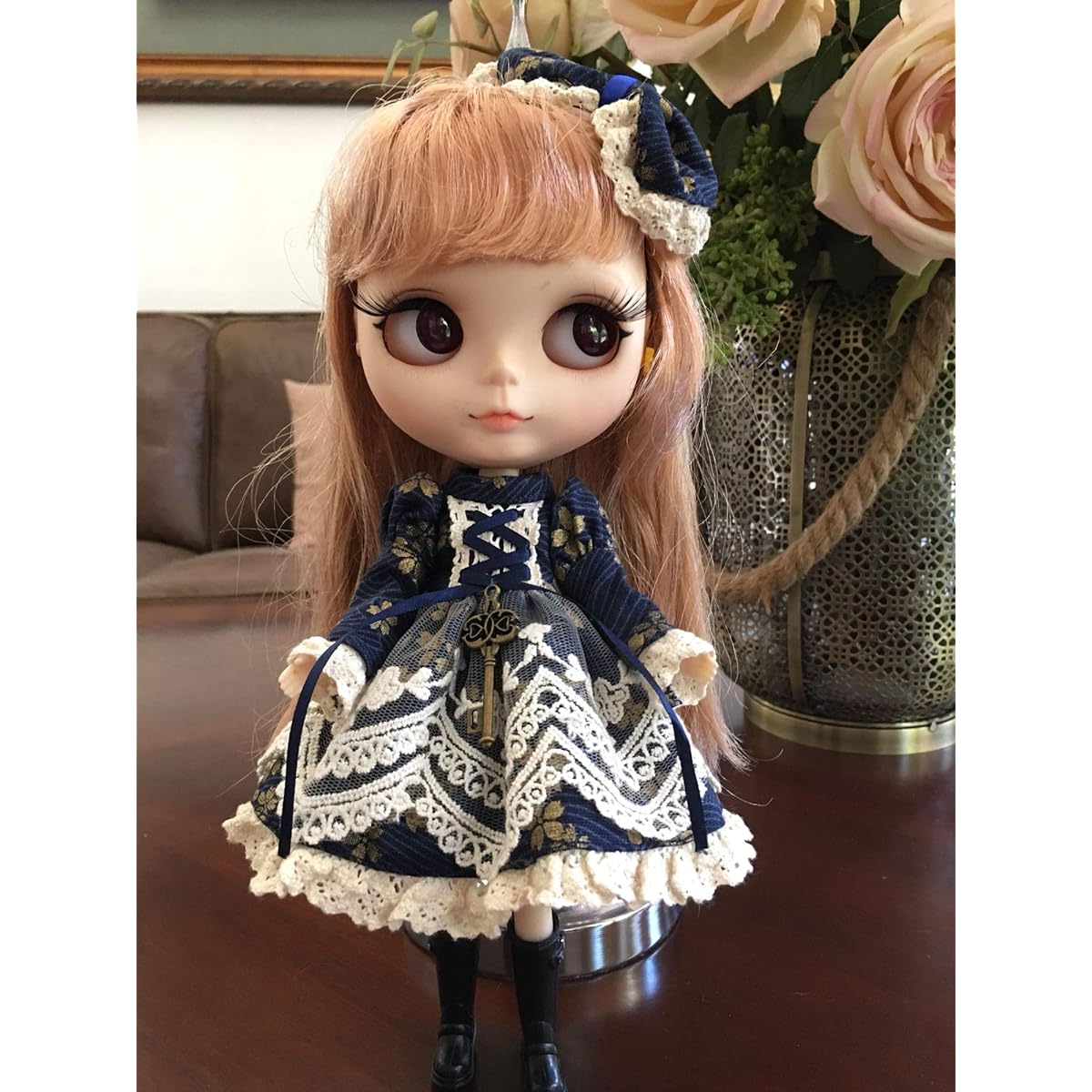 Blythe 1/6 Doll Outfit Clothes Royal Dress Warranty Included (Blue)