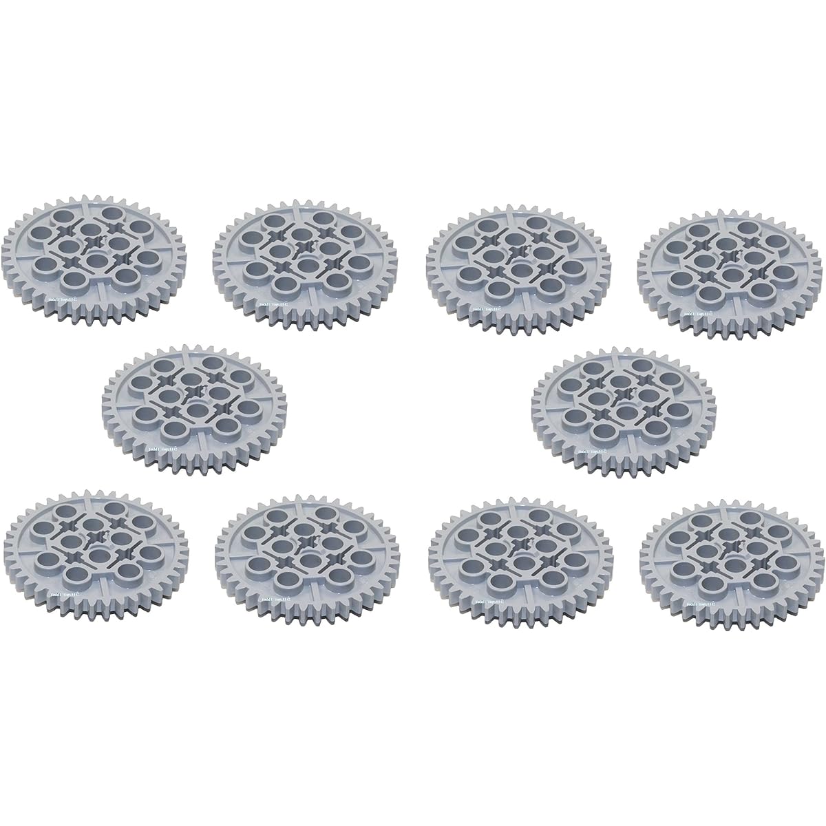 LEGO Technic LARGE GEAR 40 TOOTH Mindstorms NXT Light Grey Part 3649 Piece (Quantity 10 pcs)