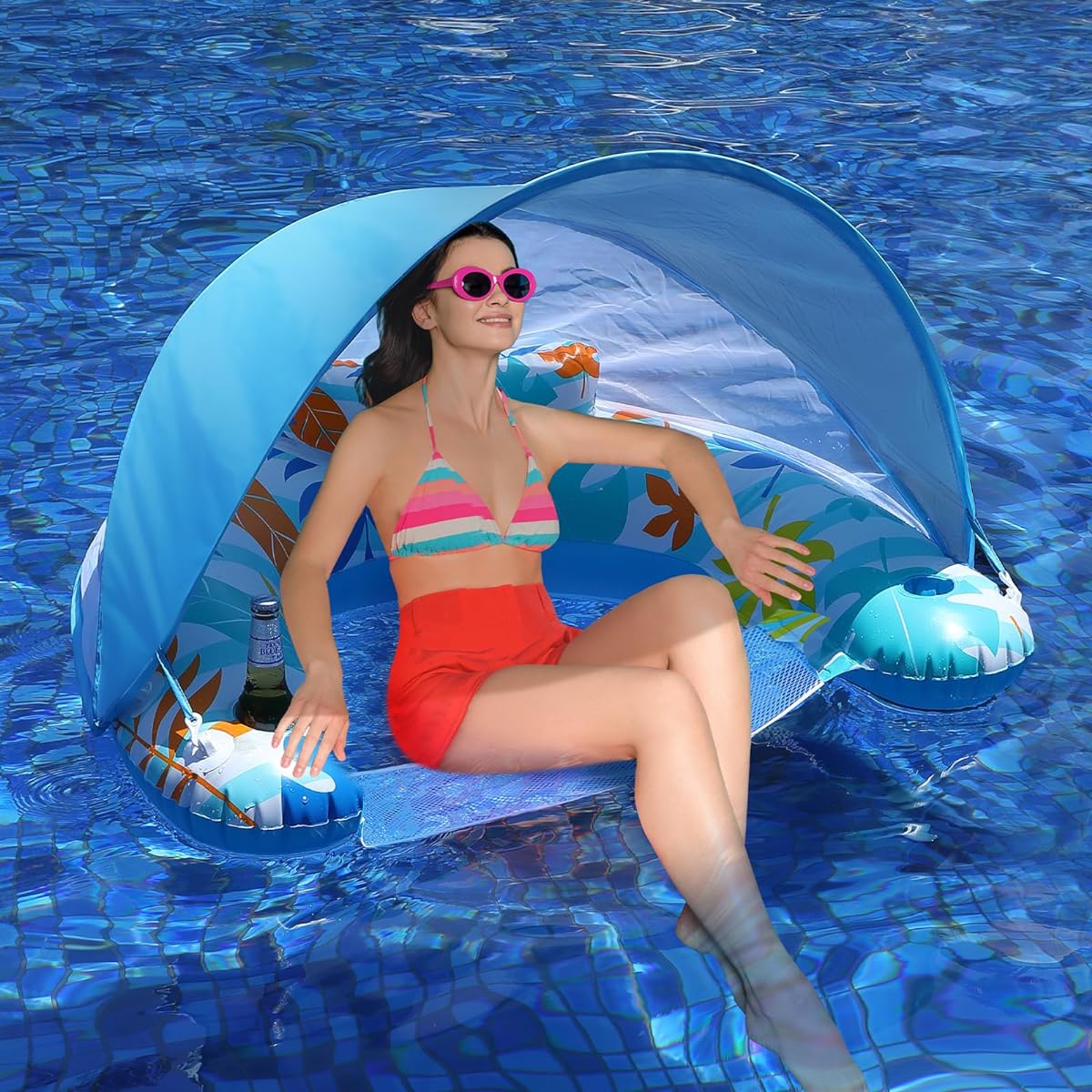 LAYCOL Pool Float with Canopy