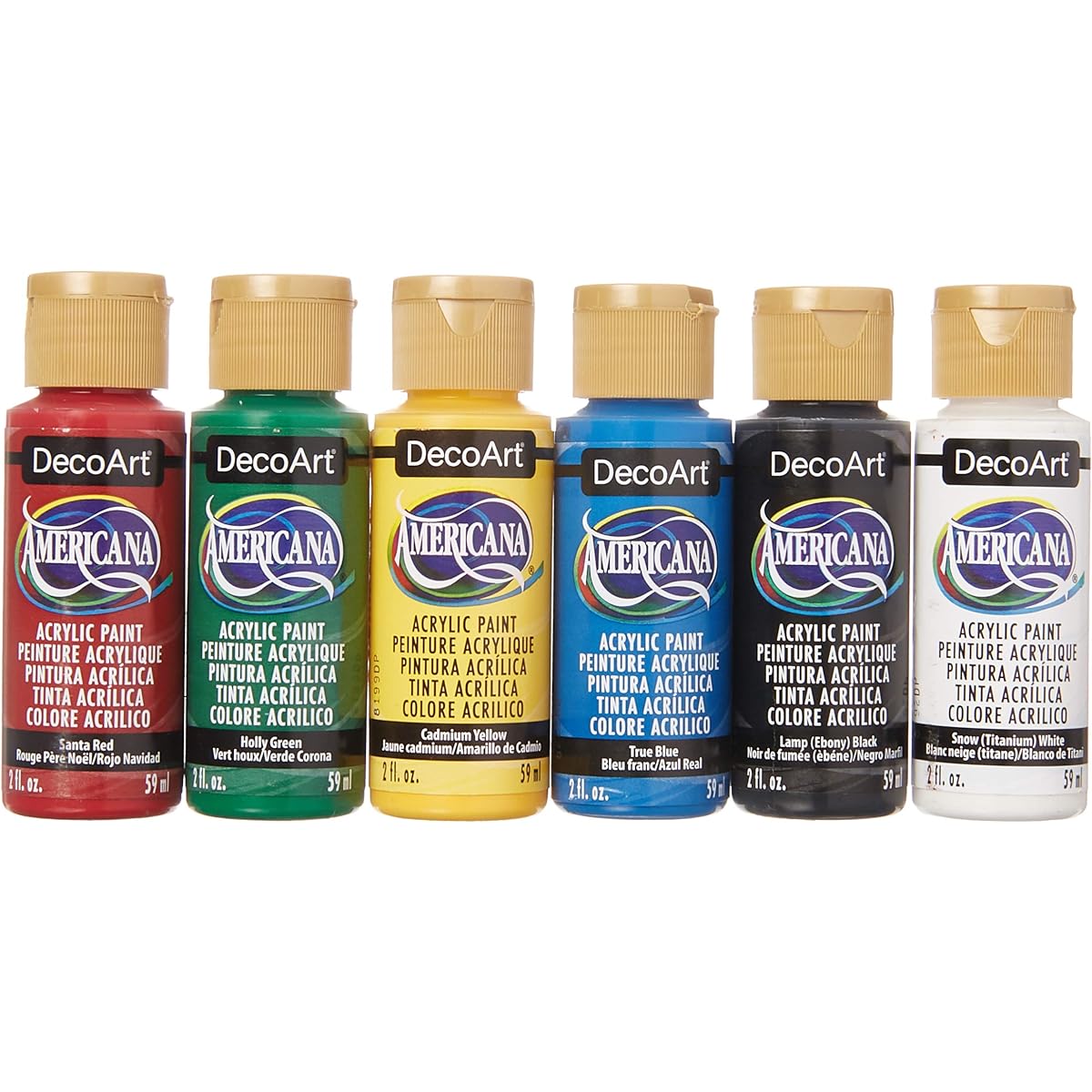 Decoart Chtms 6 Piece Americana Acrylic Paint VP Christmas 6 Piece