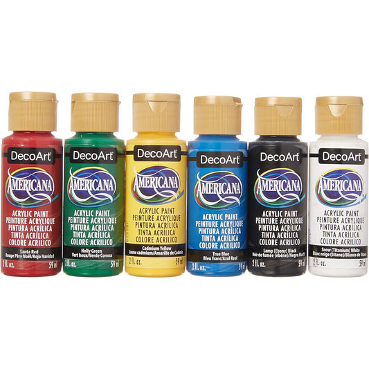 Decoart Chtms 6 Piece Americana Acrylic Paint VP Christmas 6 Piece