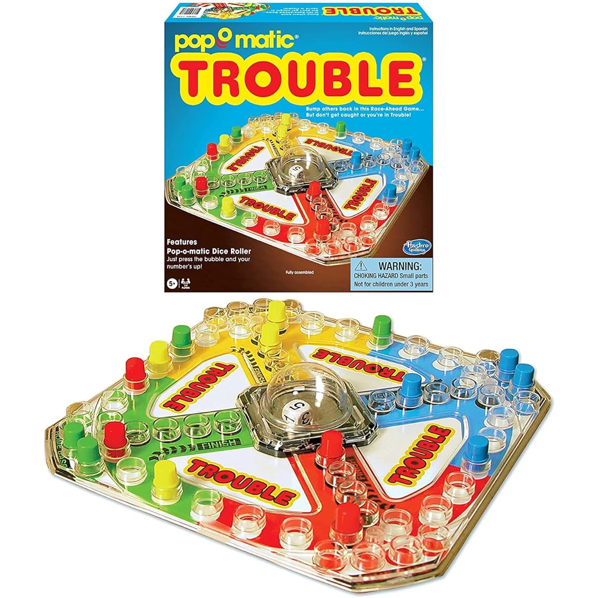 Trouble Pop-O-Matic Board Game