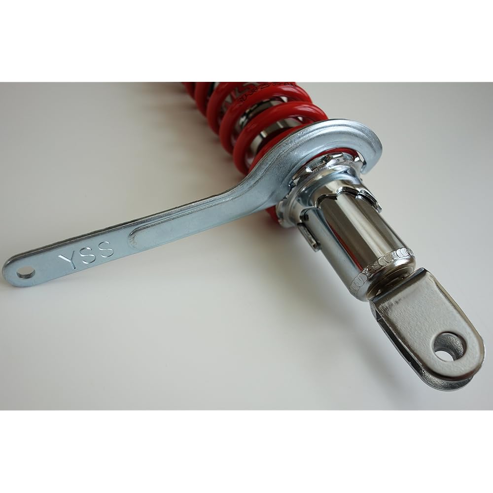 YSS Live Dio Rear Suspension Chrome/Red 310mm 5 Stage Spring Preload Live Dio-ZX YSS-Dio-310-RED