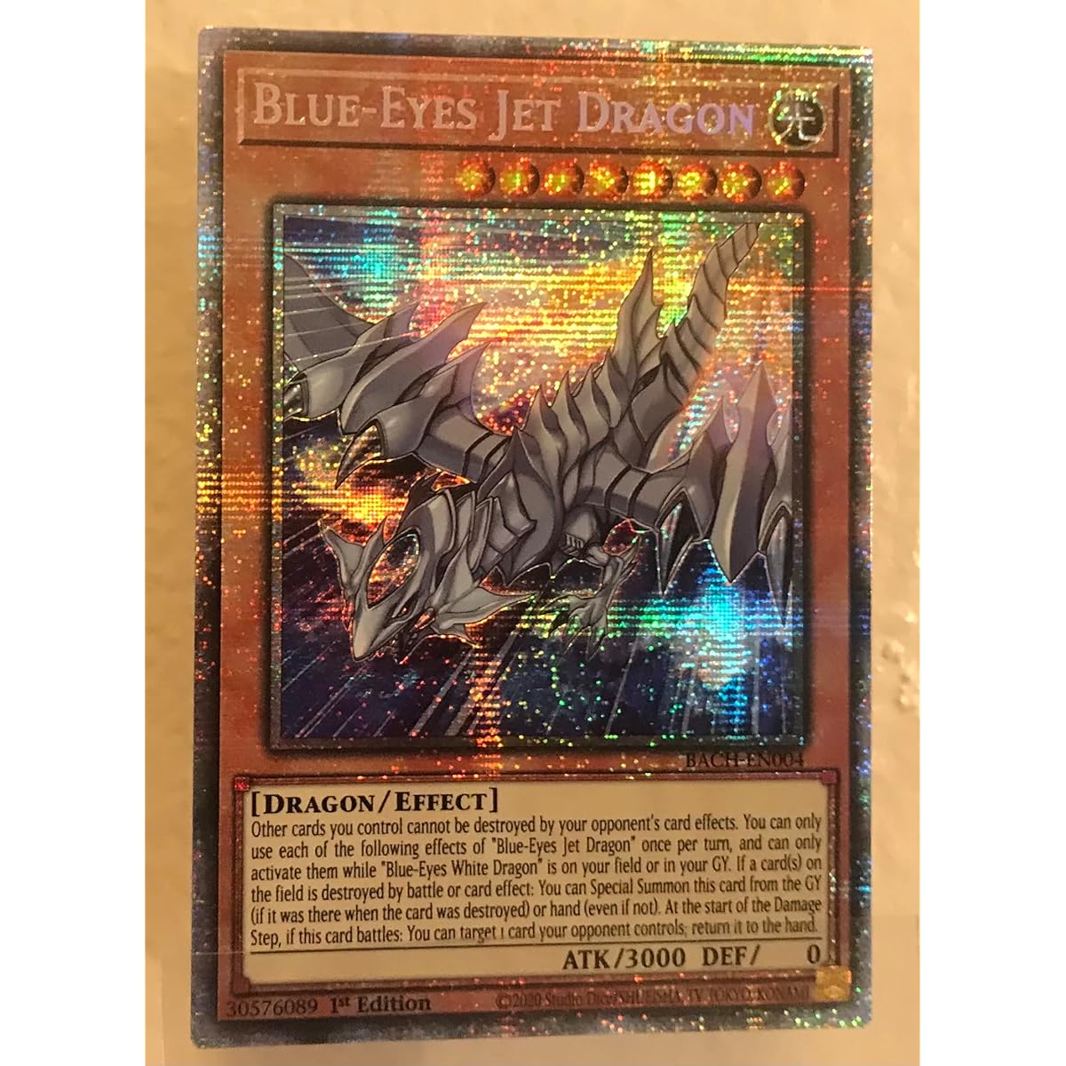 Blue Eyes Jet Dragon BACH-EN004 Starlight Rare 1st Edition