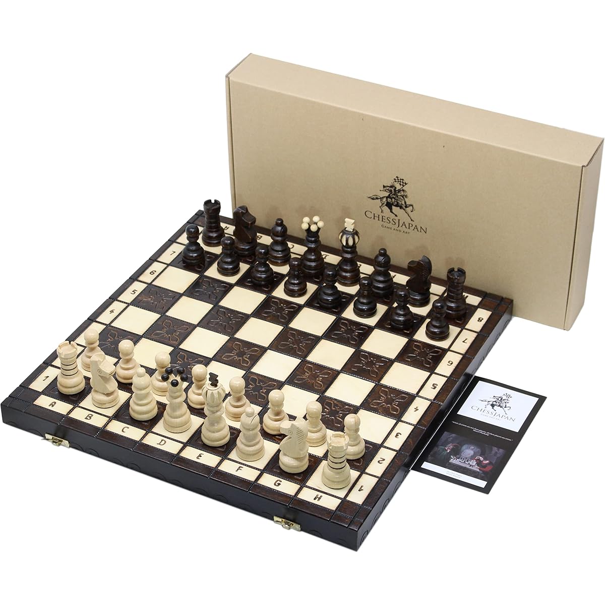 ChessJapan Chess Set Krakow 42cm Wooden