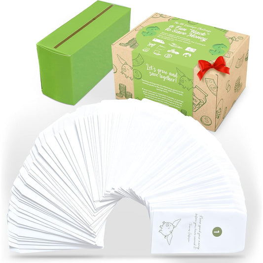 100 Envelopes Save Money Challenge Box Kit Cash Savings 100 Envelopes Challenge Kit Money Saving Box for Cash Challenge Gift Box Money Savings Organizer YouTube Tiktok
