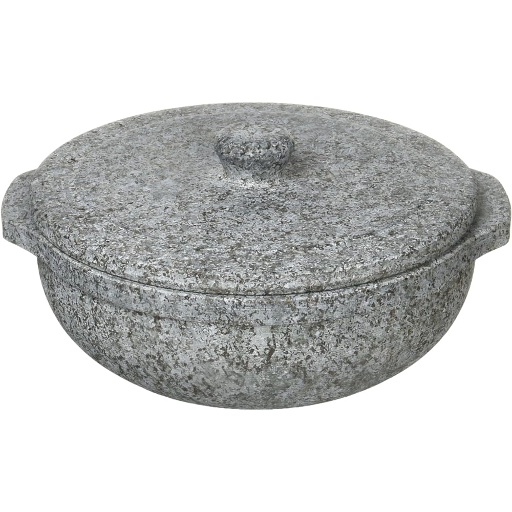 Nagamizu far infrared stone pot (with stone lid) earthenware pot style 26cm