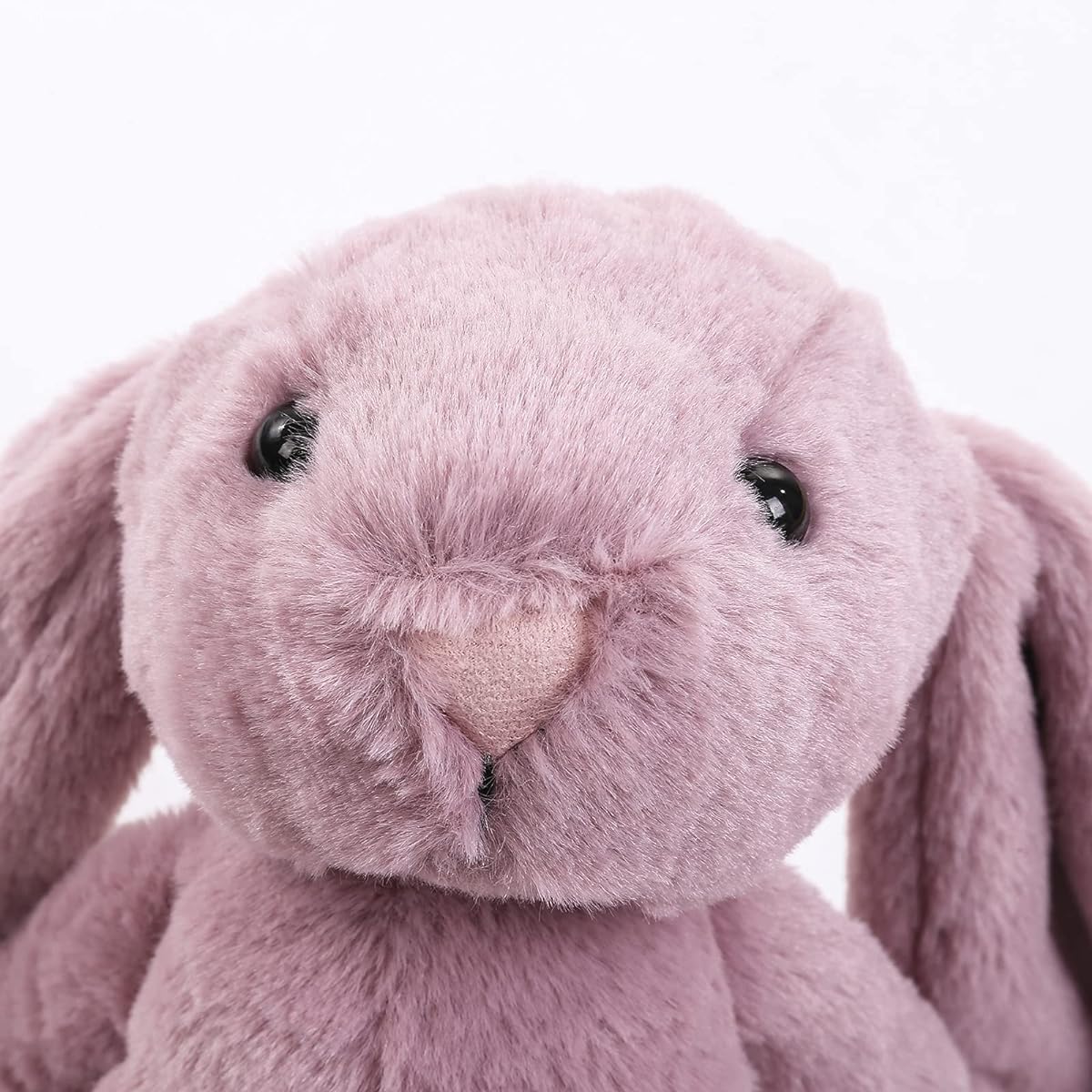 Bunny Stuffed Animal, 12" Bunny Plush, Super Fluffy Stuffed Bunny with Long Ears, Cute Bunny Plush Toy Bunny Gift for Kids Adults (Dark Pink)